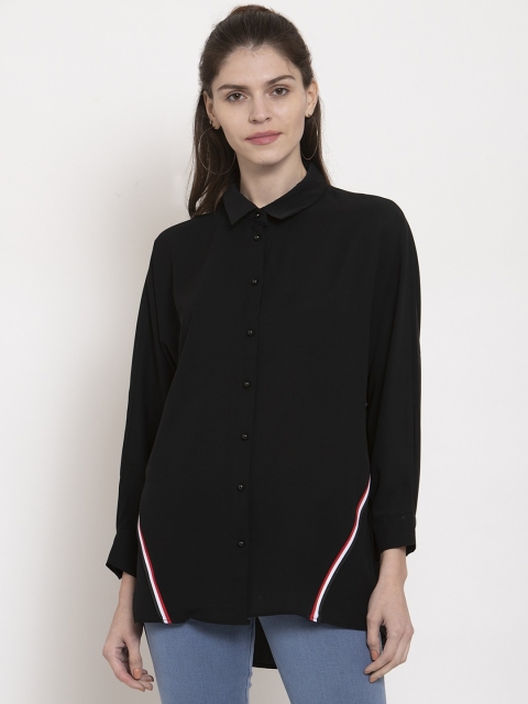

Global Republic Women Black & Red Colourblocked Casual Shirt