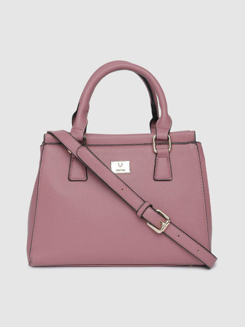 

Allen Solly Pink Textured Handheld Bag