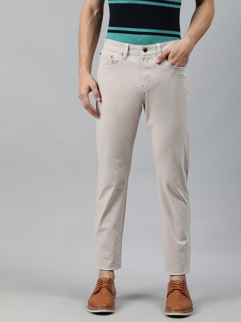 

Nautica Men Beige Slim Fit Solid Chinos