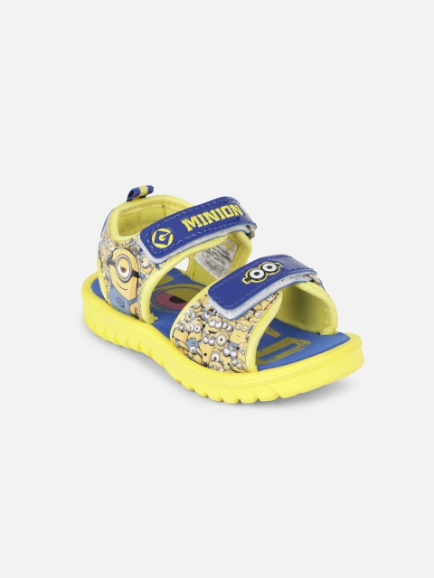 

Kids Ville Boys Yellow Minion Print Sports Sandals