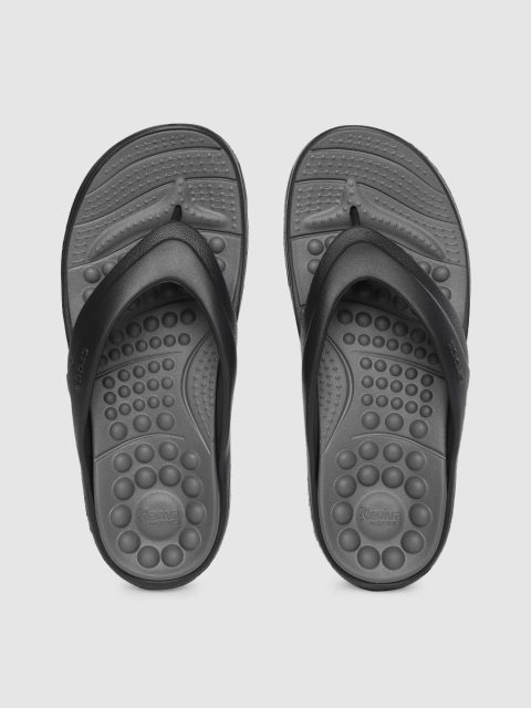 

Crocs Unisex Black Solid Reviva Thong Flip-Flops