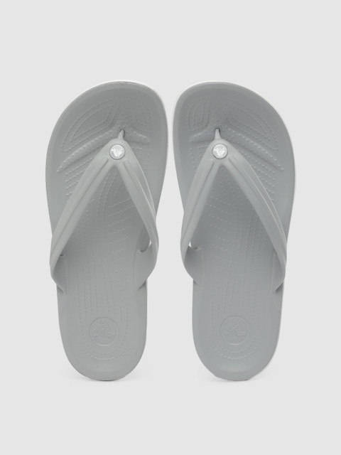 

Crocs Unisex Grey Solid Thong Flip-Flops