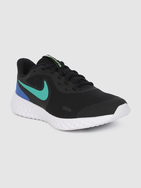 

Nike Unisex Kids Black Revolution 5 Synthetic Running Shoes