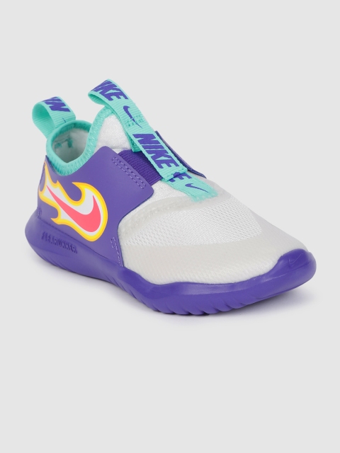 

Nike Unisex Kids Purple & White FLEX RUNNER FIRE (TD) Running Shoes