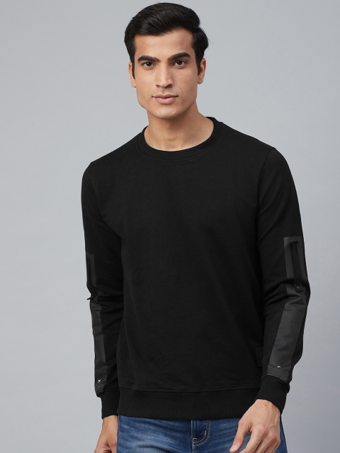 

Blackberrys Men Black Solid Sweatshirt