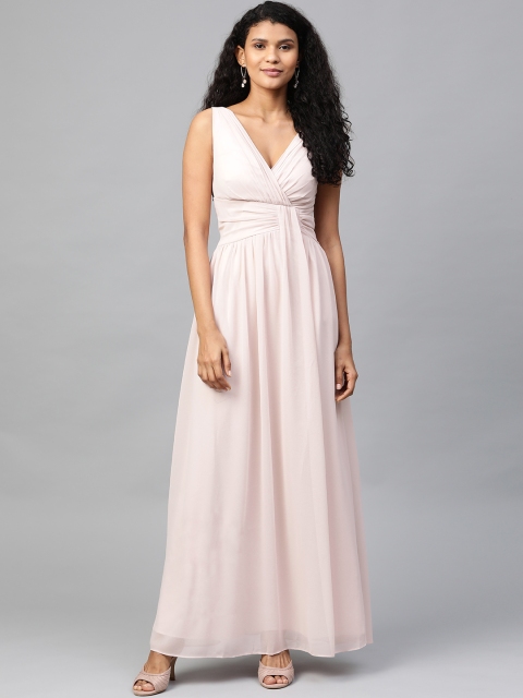 

DOROTHY PERKINS Women Peach-Coloured Solid Maxi Dress