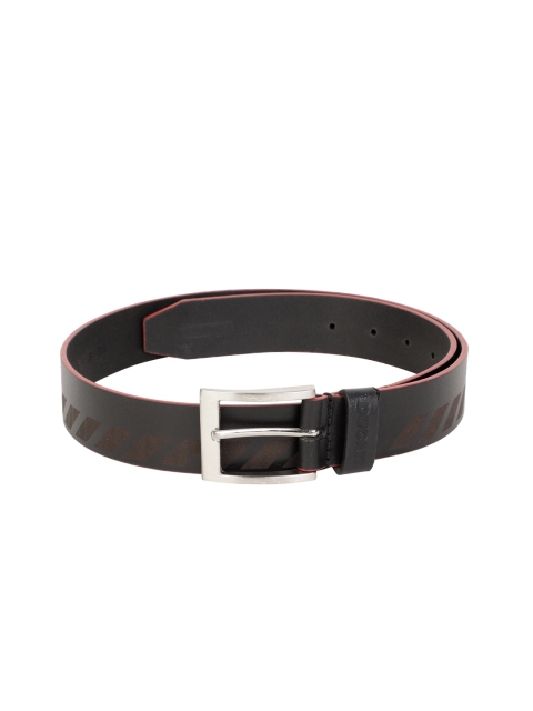 

Ducati Men Black Printed Leather Belt