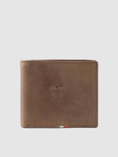 

Ducati Men Brown Solid Leather Two Fold Wallet
