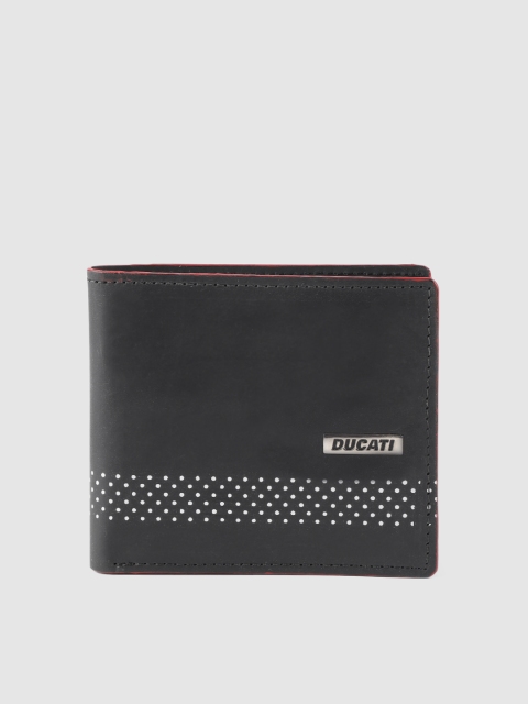 

Ducati Men Black Solid Two Fold Wallet