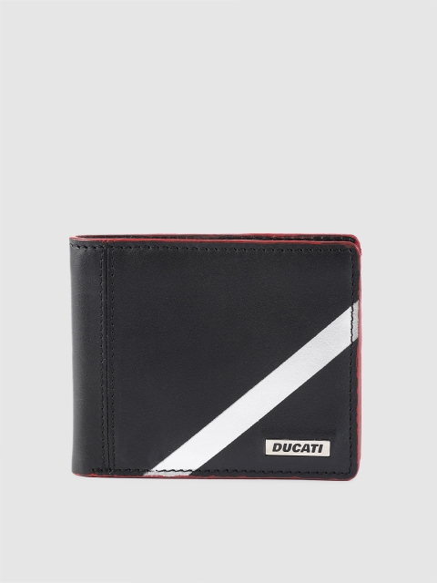 

Ducati Men Black Solid Two Fold Wallet