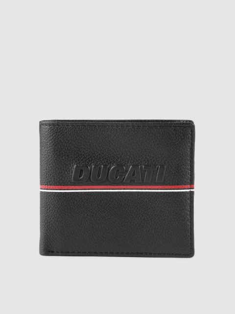 

Ducati Men Black Solid Two Fold Wallet