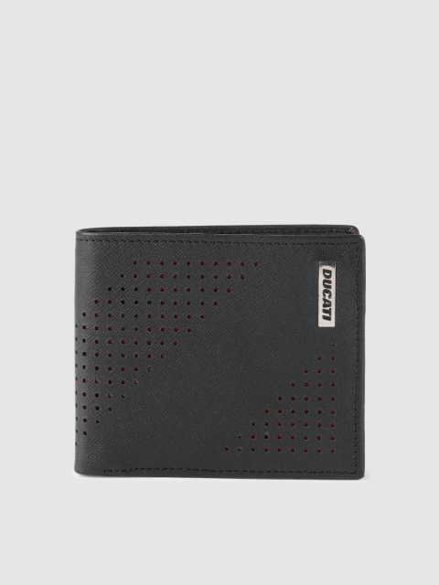 

Ducati Men Black Solid Two Fold Wallet