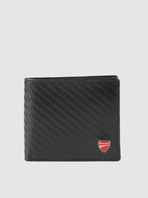 

Ducati Men Black Solid Two Fold Wallet