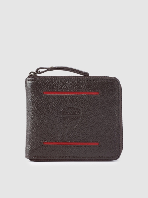 

Ducati Men Brown Solid Two Fold Wallet