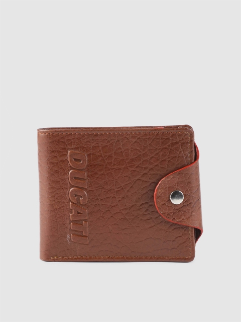 

Ducati Men Brown Textured Two Fold Wallet