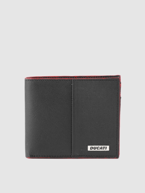 

Ducati Men Black Solid Two Fold Wallet