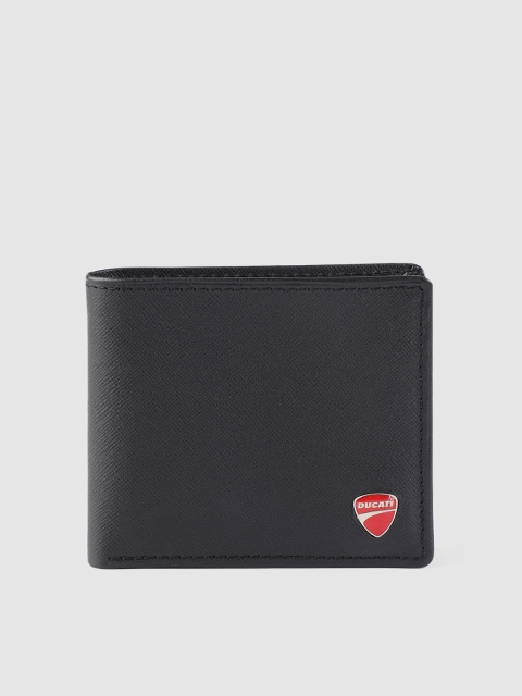 

Ducati Men Navy Blue Solid Two Fold Wallet