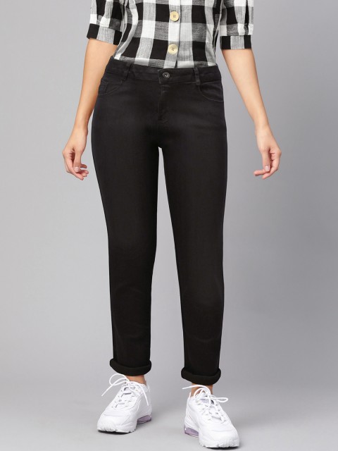 

DOROTHY PERKINS Women Black Slim Fit Mid-Rise Clean Look Stretchable Jeans