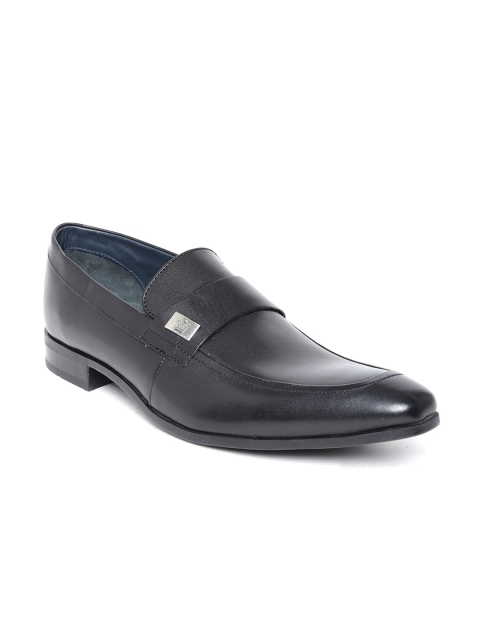 

Louis Philippe Men Black Leather Semiformal Shoes