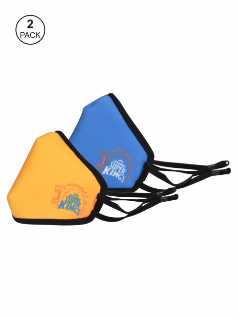 

EUME Unisex Pack of 2 Protect+ 95 Chennai Super Kings Reusable 4-Layer Outdoor Mask, Multi
