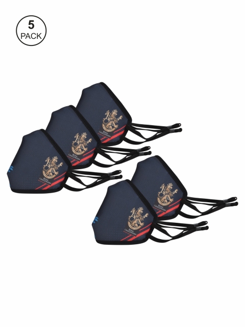 

EUME Unisex Pack of 5 Protect+ 95 RCB Reusable 4-Layer Protective Outdoor Mask, Navy blue