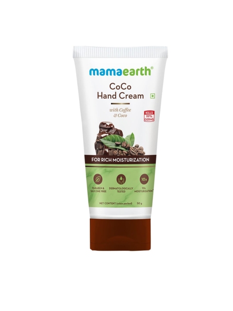 

Mamaearth CoCo Hand Cream with Coffee & Cocoa for Rich Moisturization - 50 g, Brown
