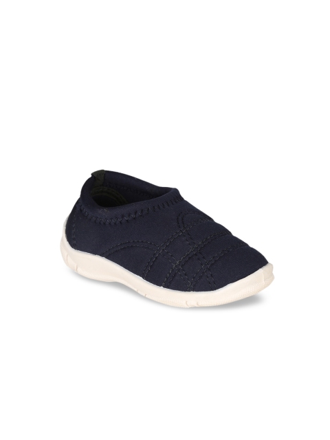 

Bubblegummers Boys Navy Blue Solid Slip-On Sneakers