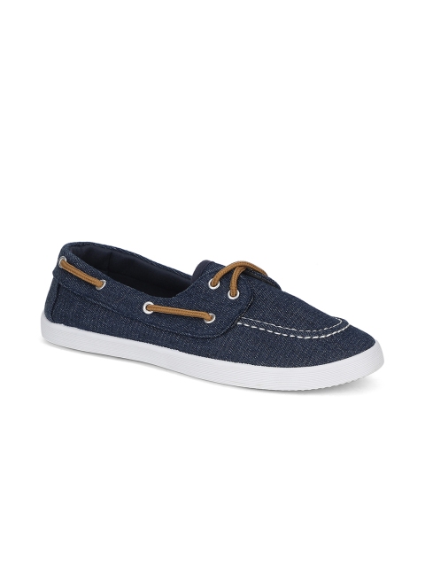 

Khadims Women Navy Blue Loafers