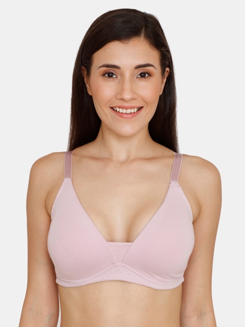 

Zivame Pink Solid Non-Wired Lightly Padded T-shirt Bra ZI1671COREB