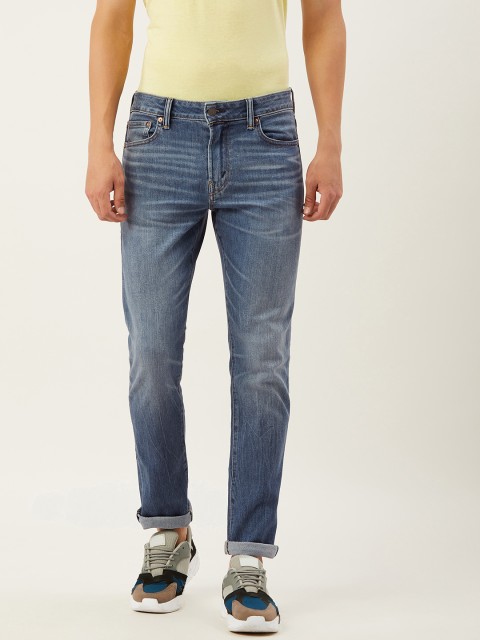

AMERICAN EAGLE OUTFITTERS Men Blue Slim Fit Mid-Rise Clean Look Jeans