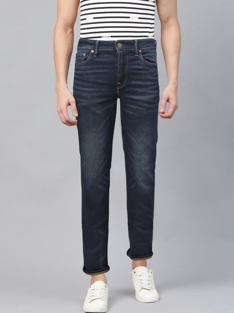 

AMERICAN EAGLE OUTFITTERS Men Navy Blue Slim Fit Mid-Rise Clean Look Stretchable Jeans