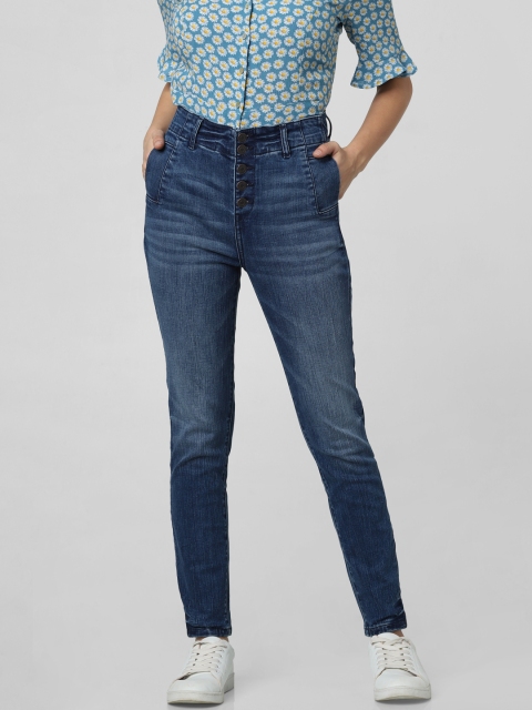 

Vero Moda Women Blue Skinny Fit Mid-Rise Clean Look Jeans