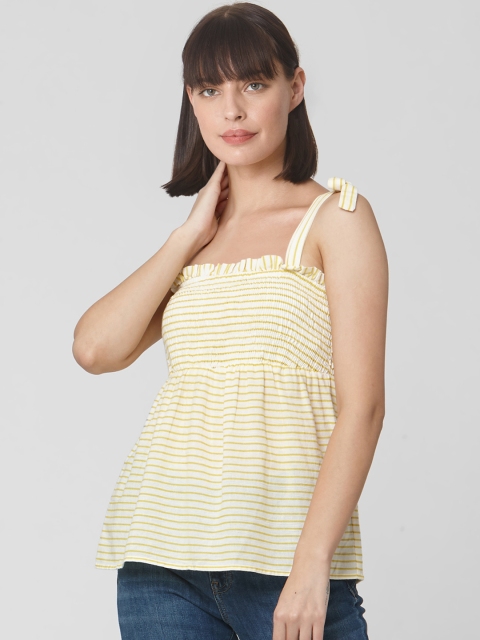 

Vero Moda Women White Striped Top