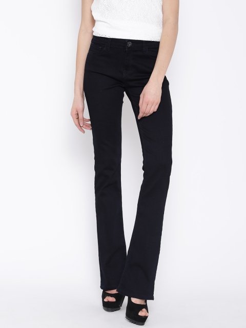 

Tokyo Talkies Navy Low-Rise Bootcut Jeans, Navy blue