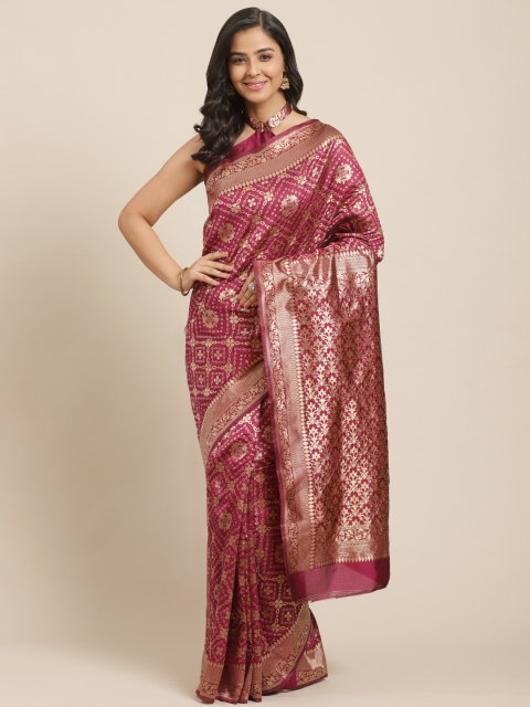 

Mitera Purple & Golden Woven Design Kanjeevaram Saree