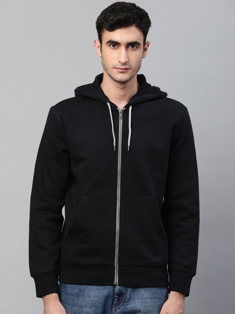 

Marks & Spencer Men Black Solid Hooded Sweatshirt