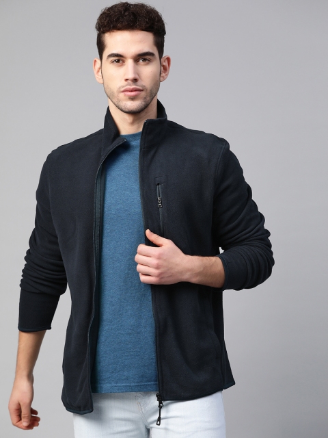 

Marks & Spencer Men Navy Blue Stormwear Solid Sweatshirt