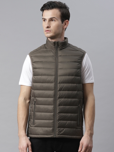 

Marks & Spencer Men Charcoal Grey Water Resistant Solid Padded Down Jacket