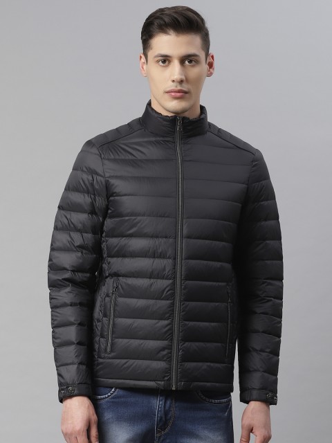 

Marks & Spencer Men Black Water Resistant Solid Padded Down Jacket