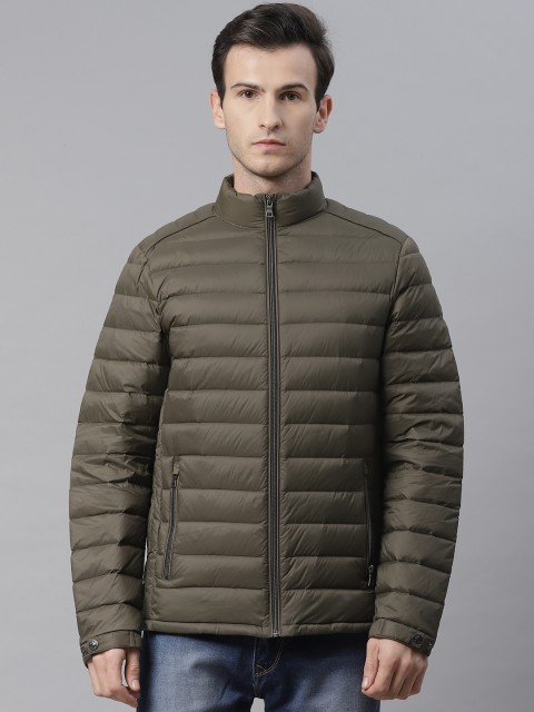 

Marks & Spencer Men Olive Green Solid Water Resistant Puffer Down Jacket