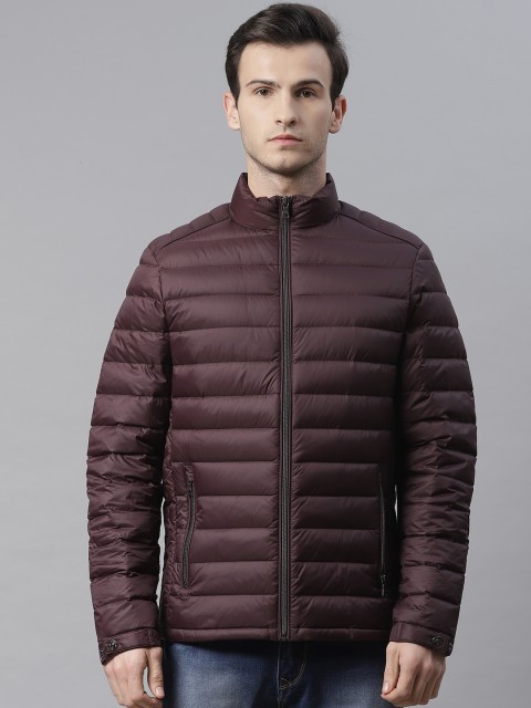 

Marks & Spencer Men Burgundy Solid Water Resistant Puffer Down Jacket