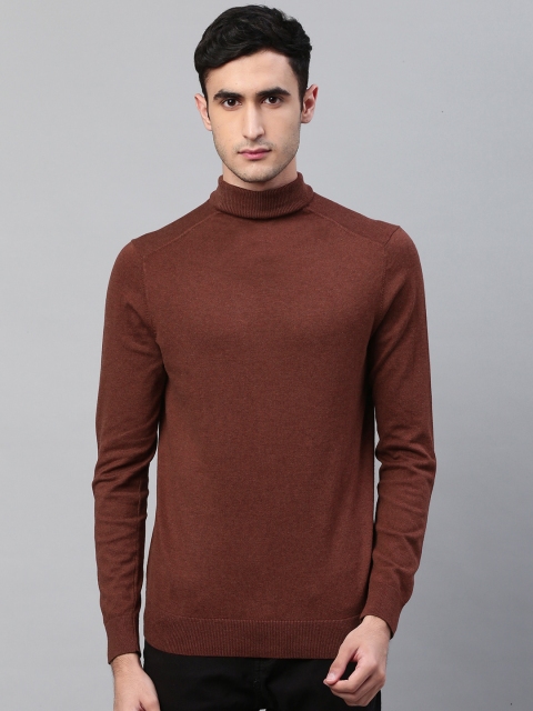 

Marks & Spencer Men Brown Solid Pullover Sweater