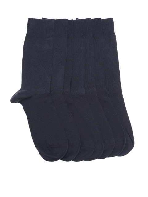 

Marks & Spencer Men Set of 7 Navy Solid Above Ankle-Length Socks, Navy blue