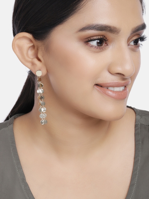 

Ayesha Gold-Toned Contemporary Drop Earrings