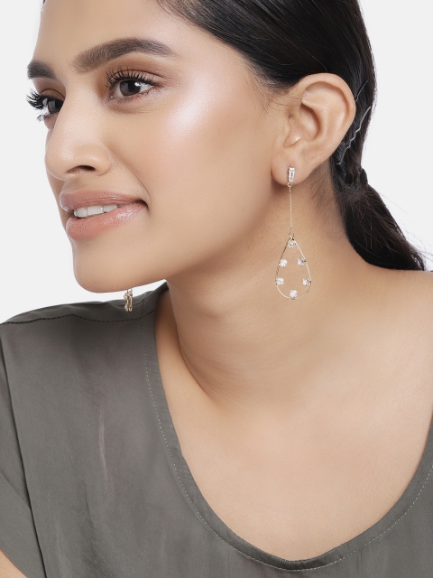 

Ayesha Gold-Toned Teardrop Shaped Earrings