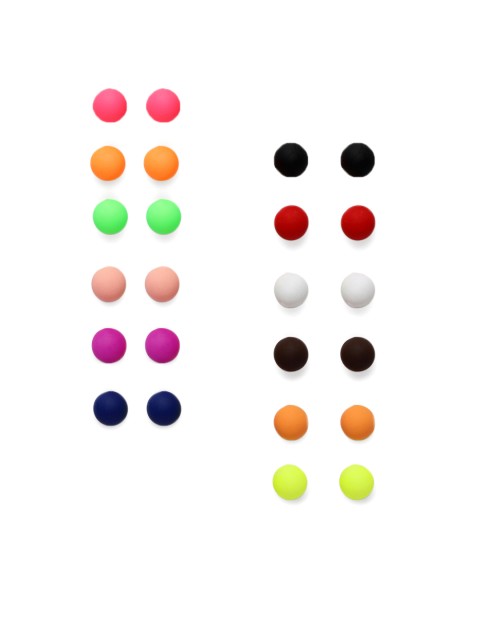 

Ayesha Set of 12 Multicoloured Spherical Studs, Multi