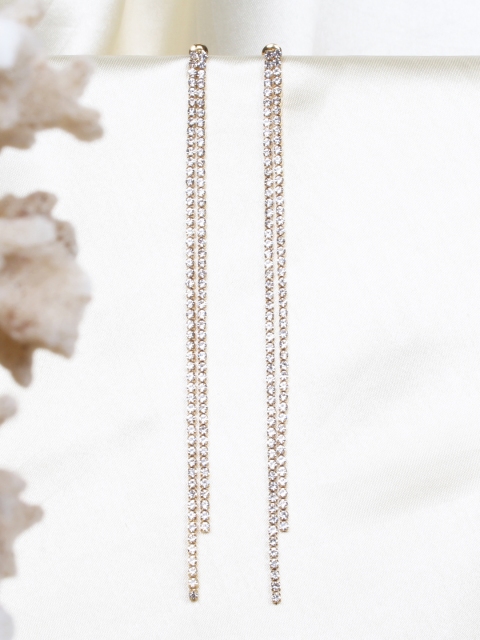 

Ayesha Gold-Toned Contemporary Drop Earrings