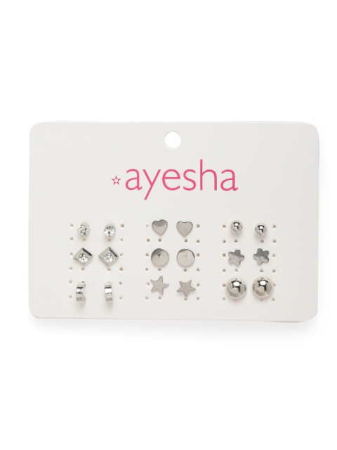 

Ayesha Women Set of 9 Studs, Silver