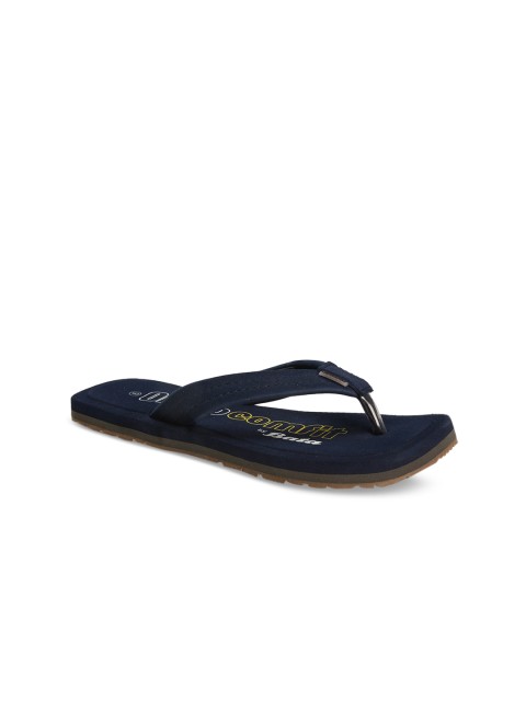 

Bata Men Navy Blue Solid Thong Flip-Flops