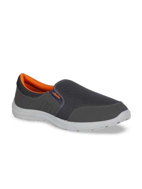 

Bata Men Grey Woven Design Slip-On Sneakers
